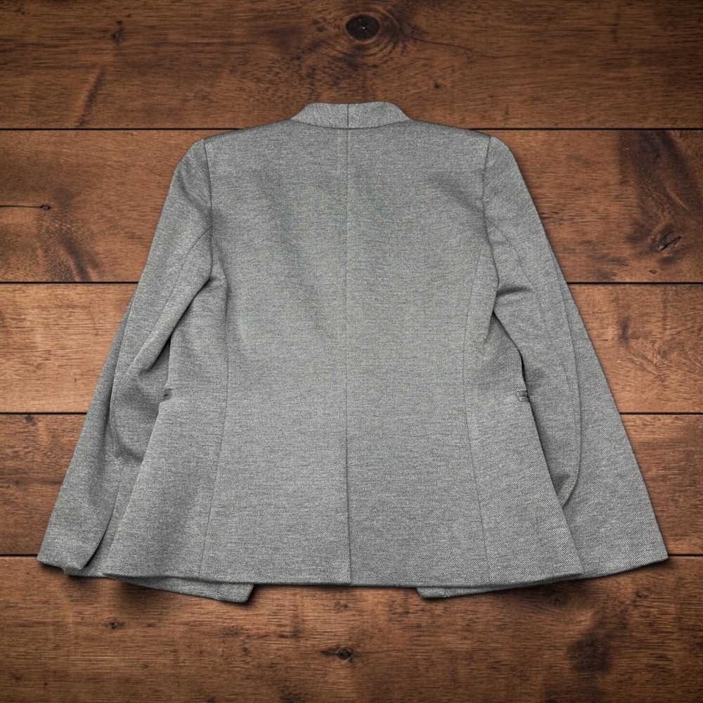 J.Crew 365 Womens Grey Open Front Going Out Twill Stretch Blazer Formal Size 2 - Picture 2 of 10